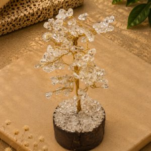 Clear quarts crystal tree